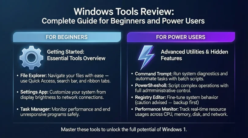 Windows Tools Review Complete Guide for Beginners and Power Users