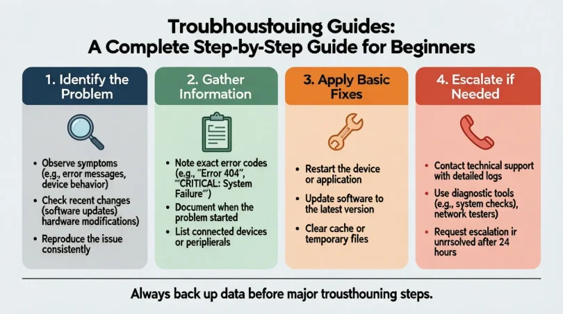 troubleshooting guides a complete step-by-step guide for beginners