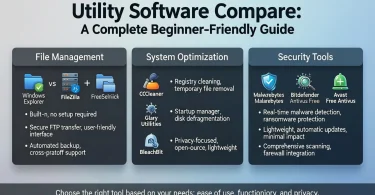 utility software compare a complete beginner-friendly guide